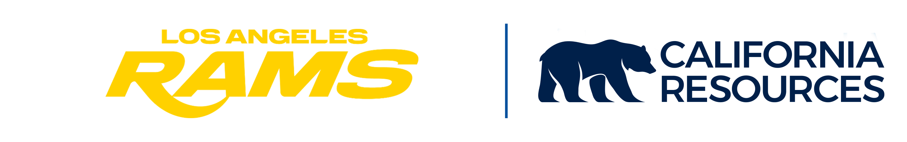 LA Rams and California Resources Corporation Logos